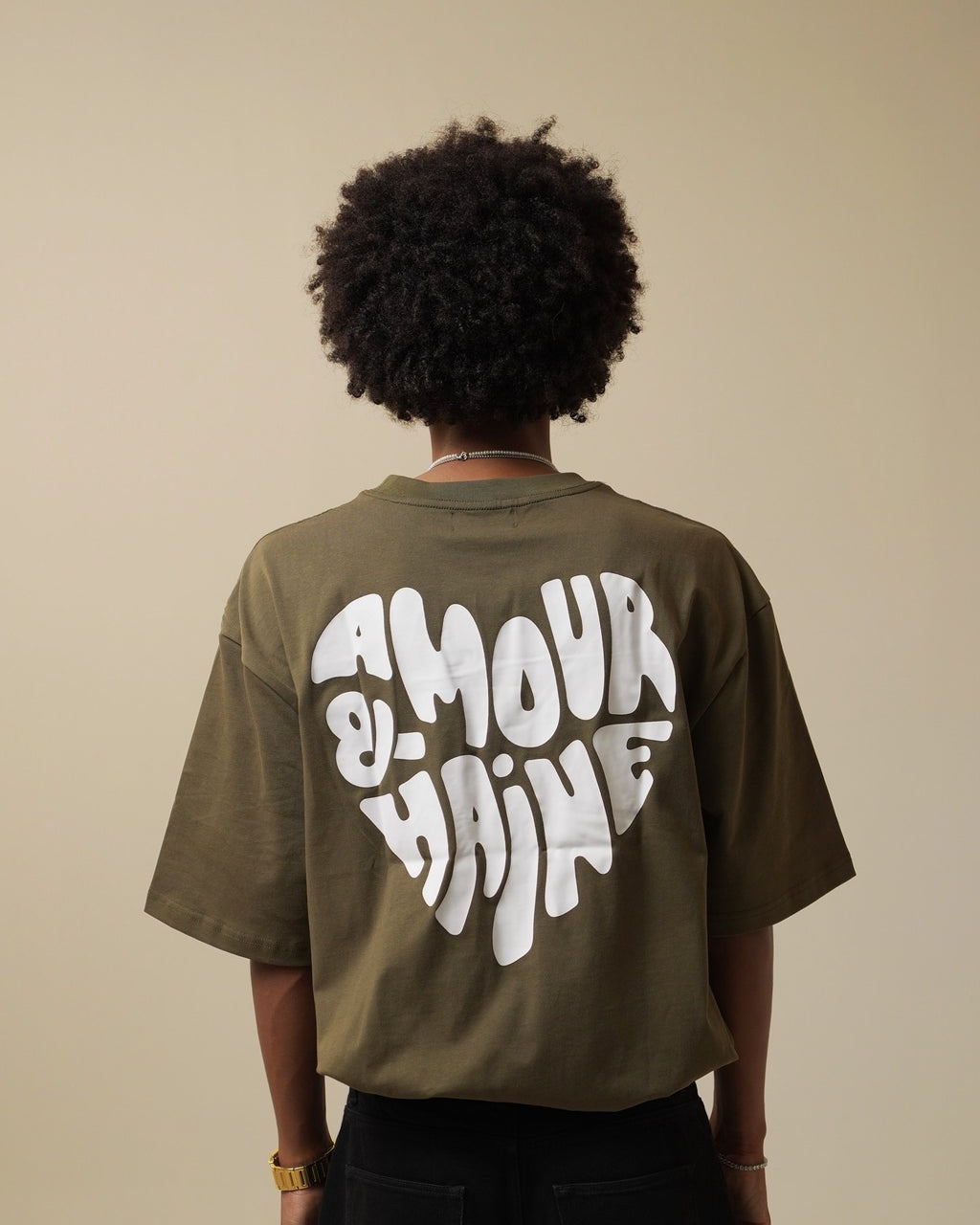 T-SHIRT A&H | Big Heart Kaki