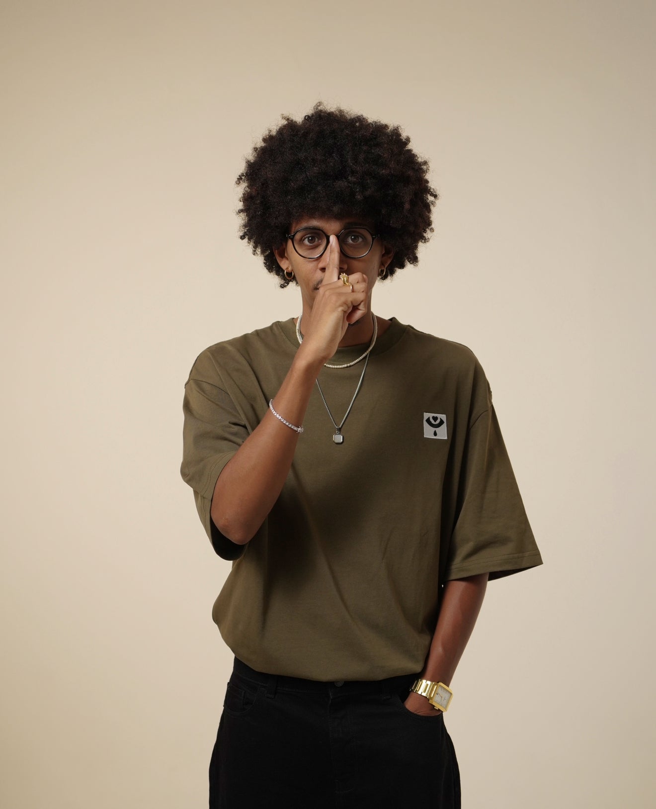 T-SHIRT A&H | Big Heart Kaki