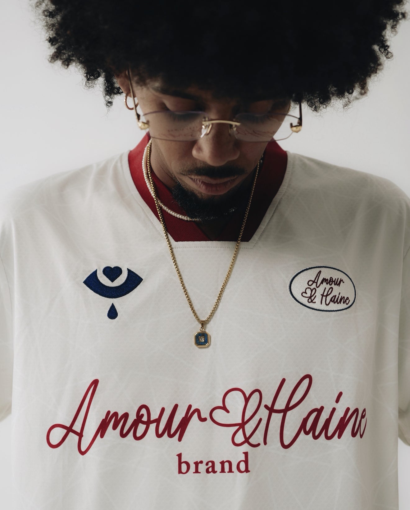 JERSEY AMOUR & HAINE - Cream White